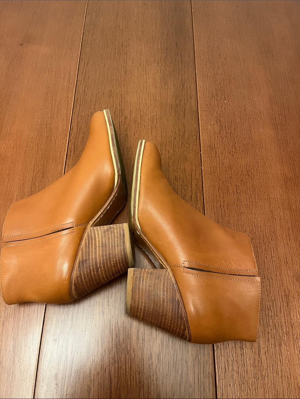 Rachel Comey Mars Booties US 8 Whiskey Brown Heeled Ankle Boots - Picture 3 of 13